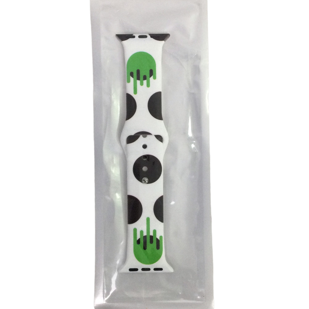 Black White Smart Watch Silicone Adjustable Watch Band